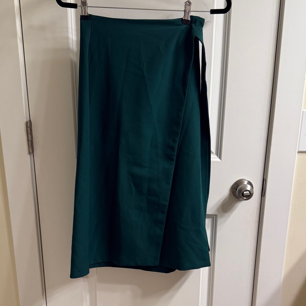 ASOS Hunter Green 00 Wrap Skirt EUC